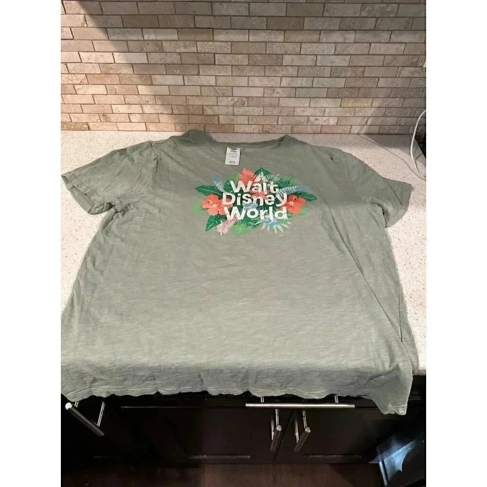 Walt Disney World Tropical Castle Burnout‎ Shirt for Adults b16